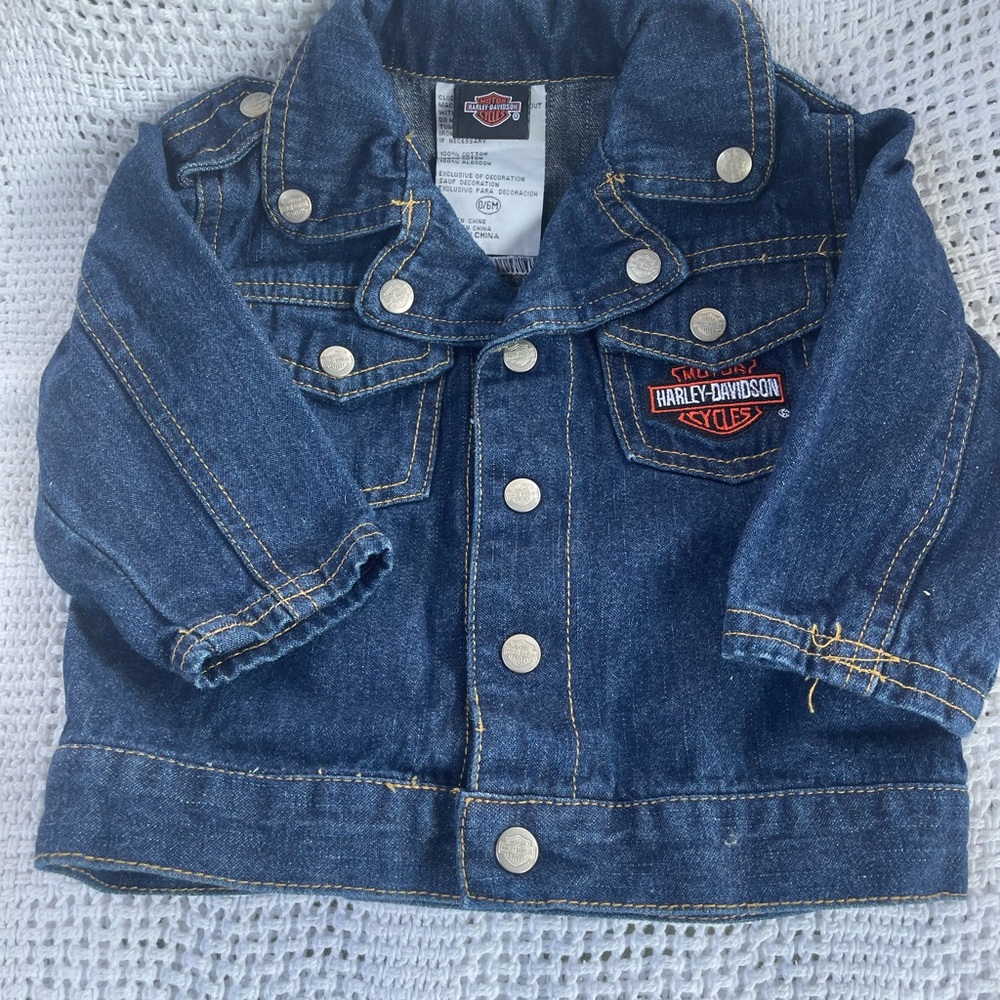 Harley Davidson Jean jacket 0-6 months